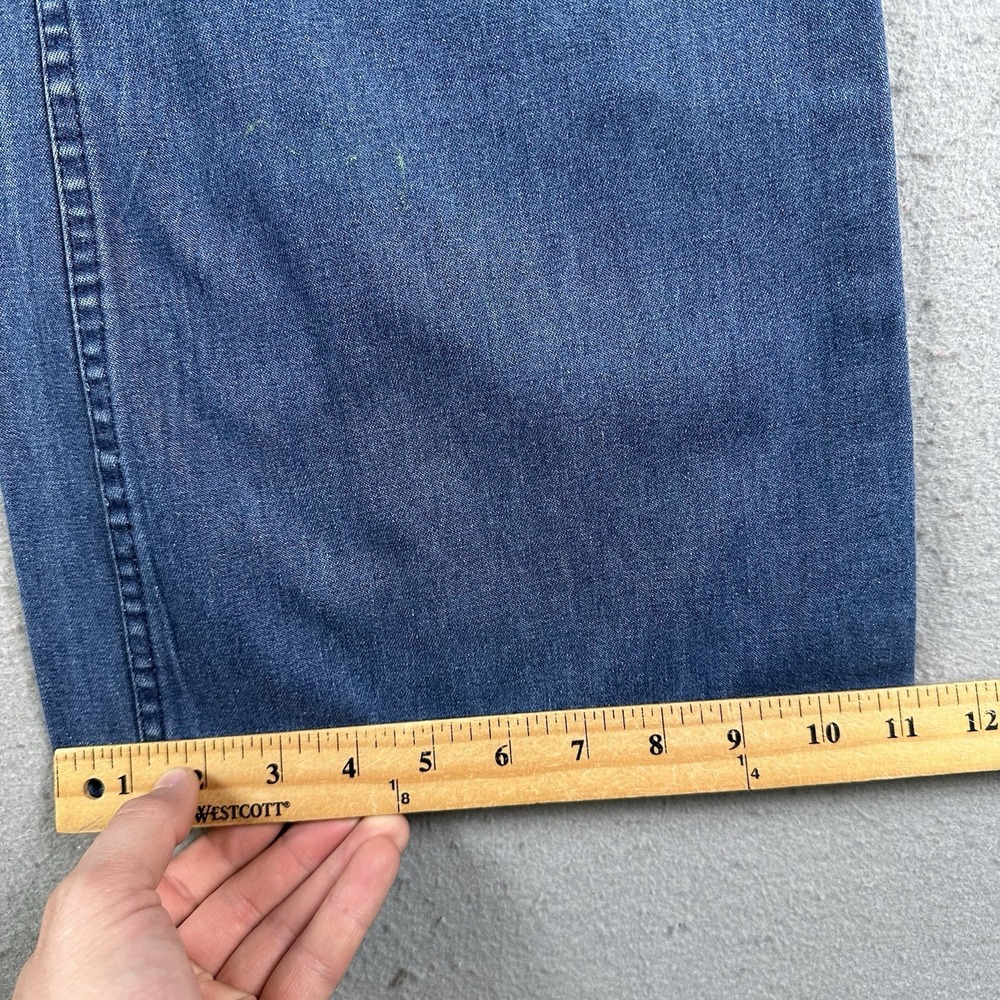 Vintage US Navy Trousers Mens 32x33 Flared Denim Type 1 Utility Pants Stencil - Picture 9 of 16